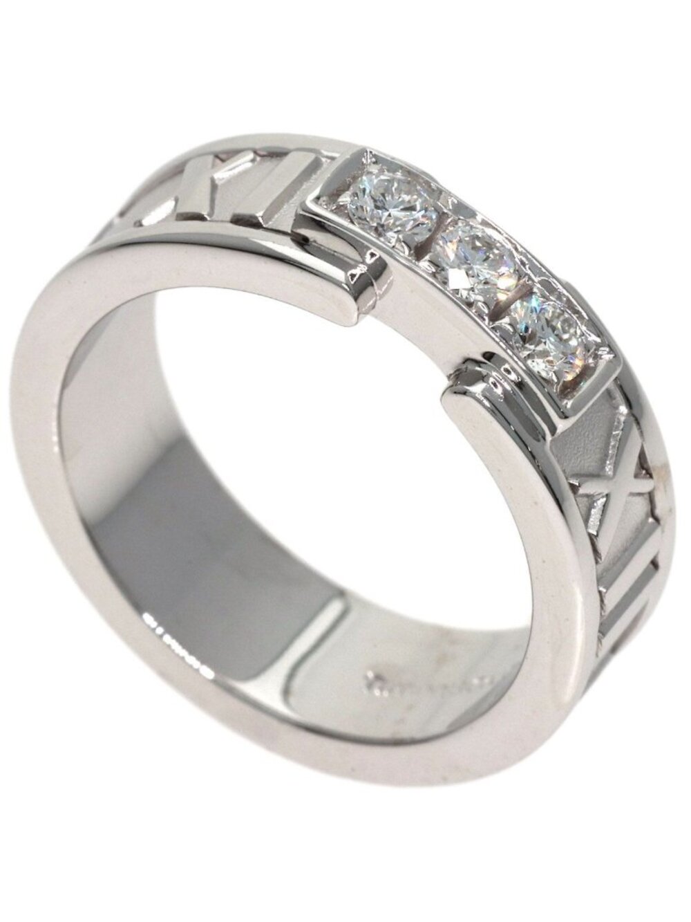 Tiffany & Co Atlas Diamond Ring 18K White Gold